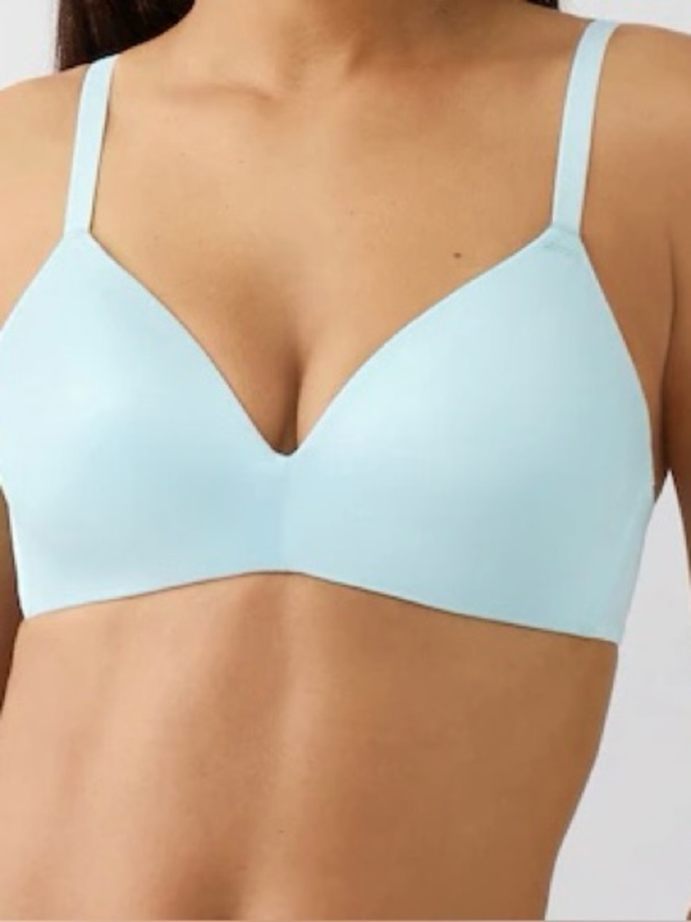 Wacoal Light Blue Wireless T-Shirt Bra - Women Intimates & Sleepwear 38DD